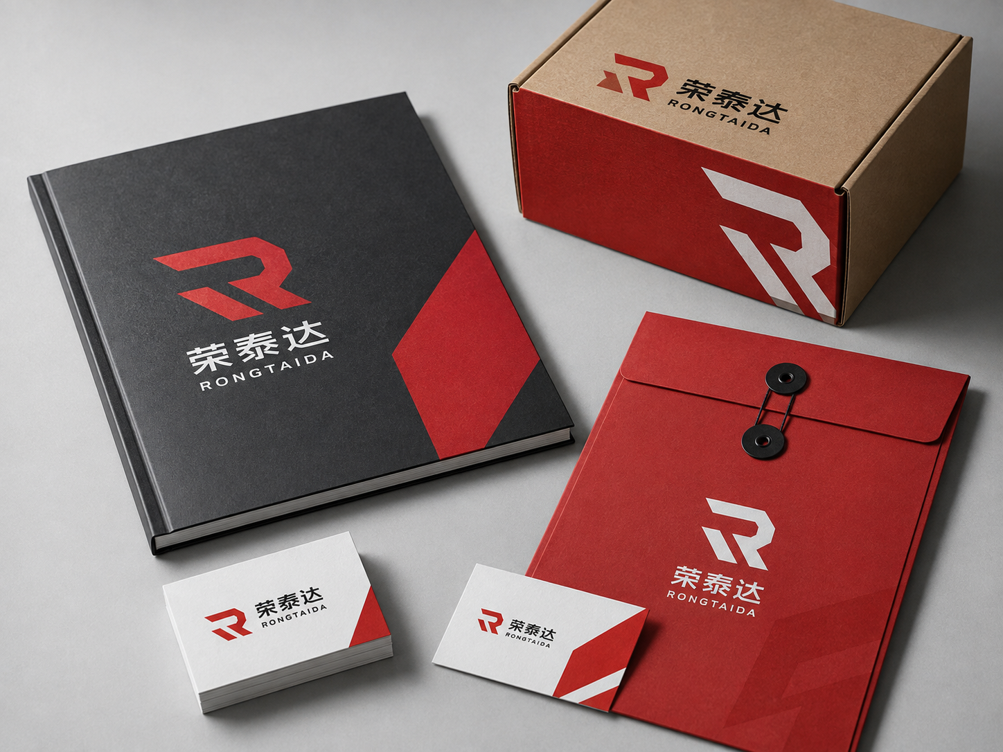 贸易与机械企业命名品牌应用视觉展示